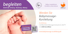 Babymassage Ausbildung Flyer